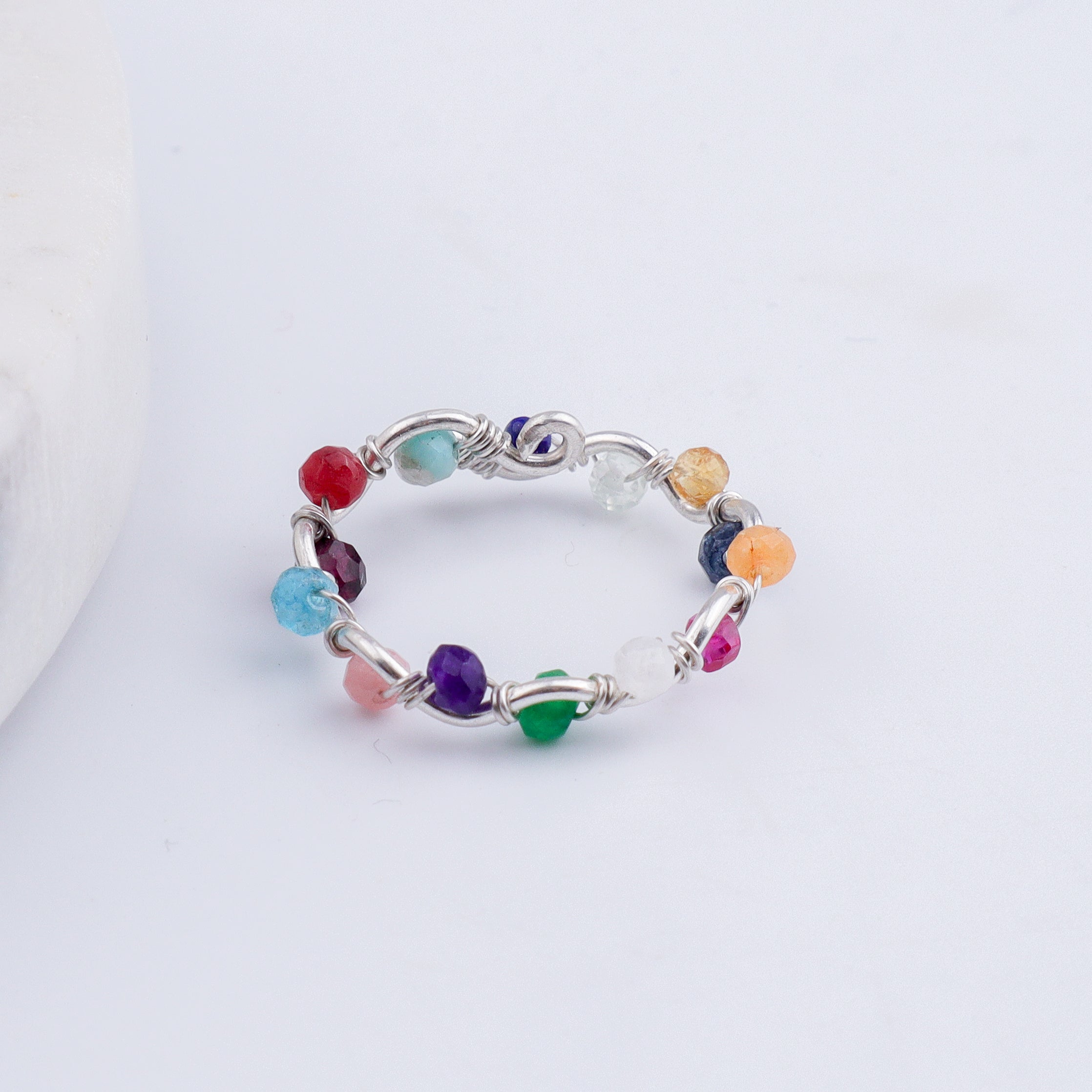 Multicolor Twisted Ring (Project Handmade)