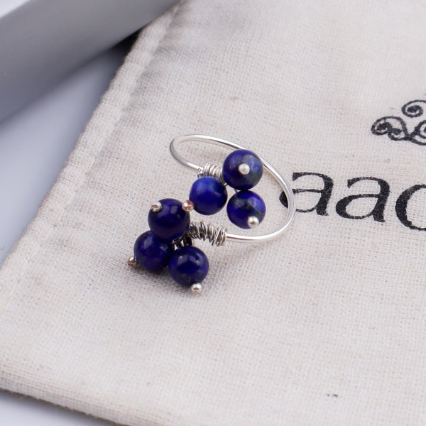 Lappis Lazuli Bunch Ring (Project Handmade)