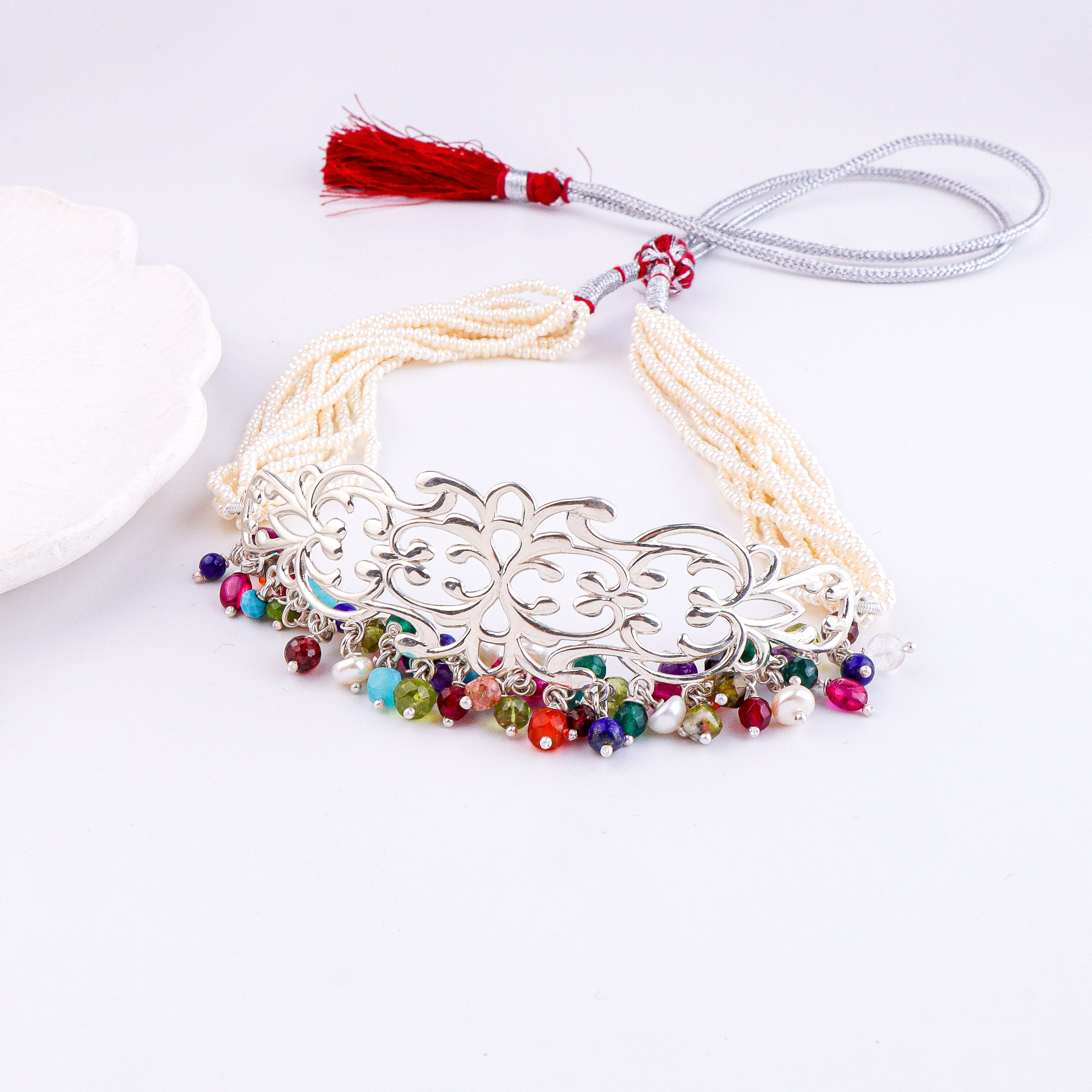 Nakshi Choker Necklace | 92.5 Sterling Silver