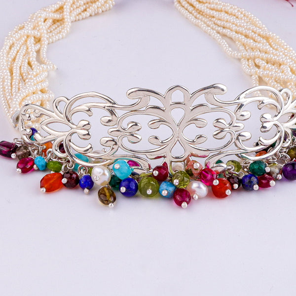 Nakshi Choker Necklace | 92.5 Sterling Silver