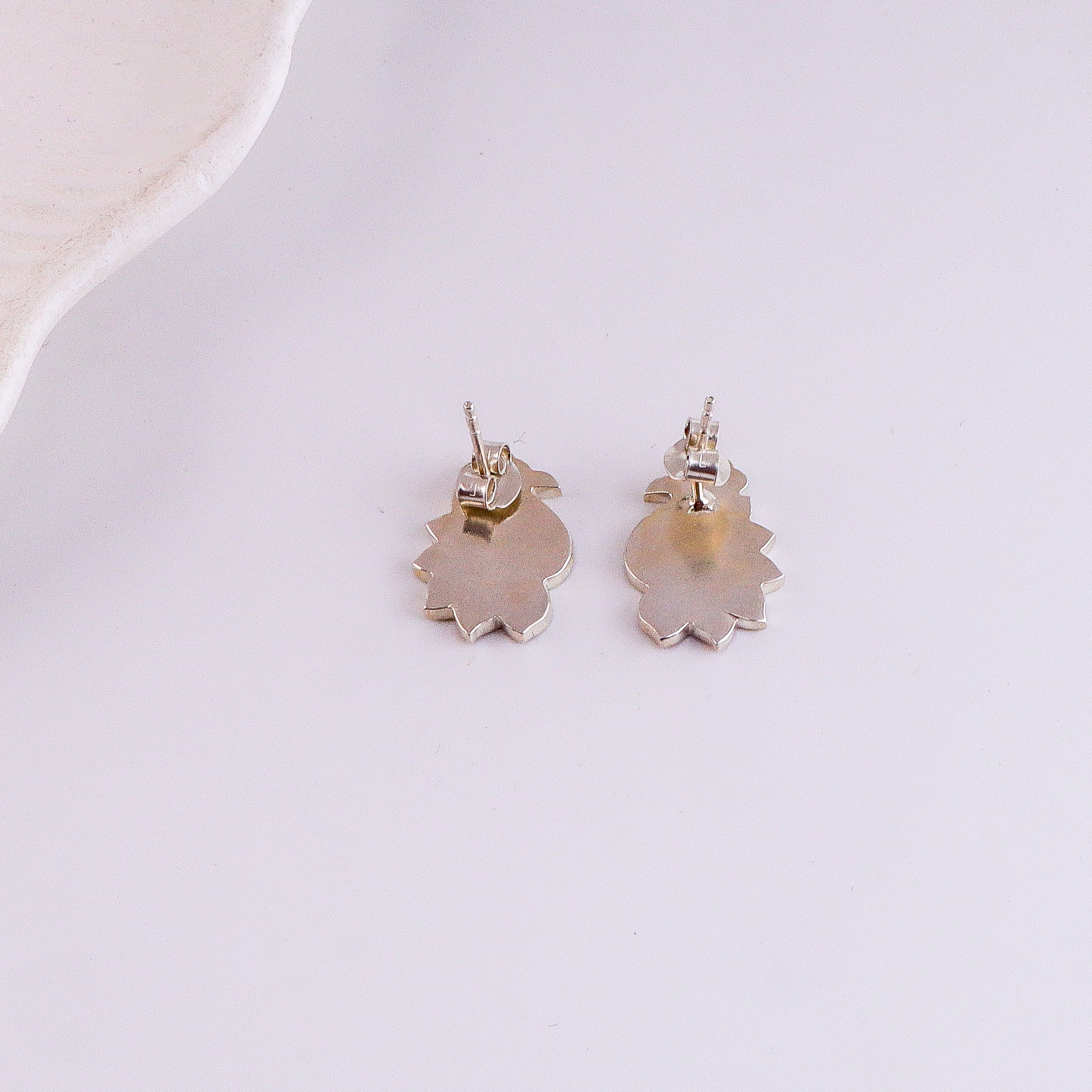 Enamel Peacock Earrings | 92.5 Silver