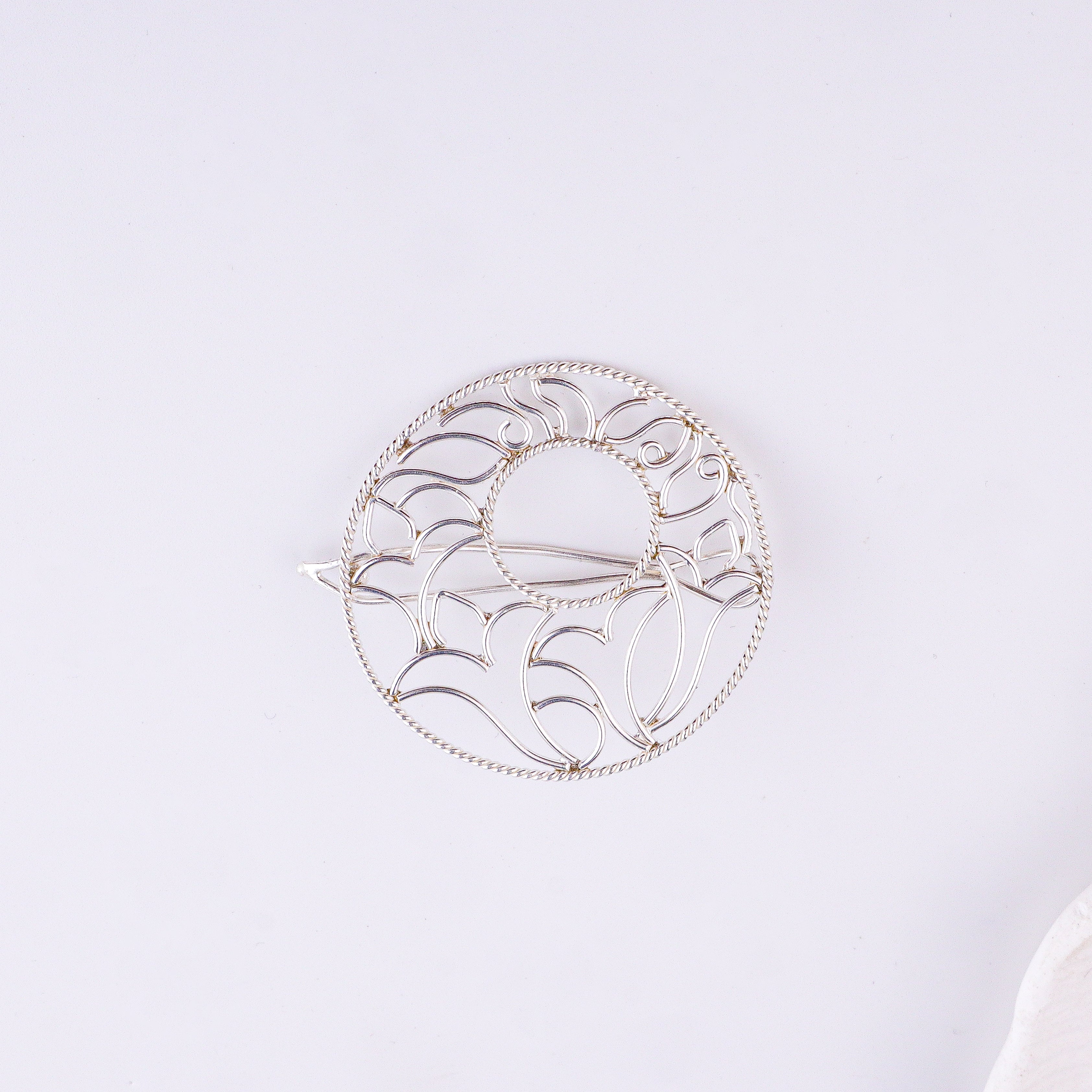 Filigree Circle Hairpin | 92.5 Sterling Silver