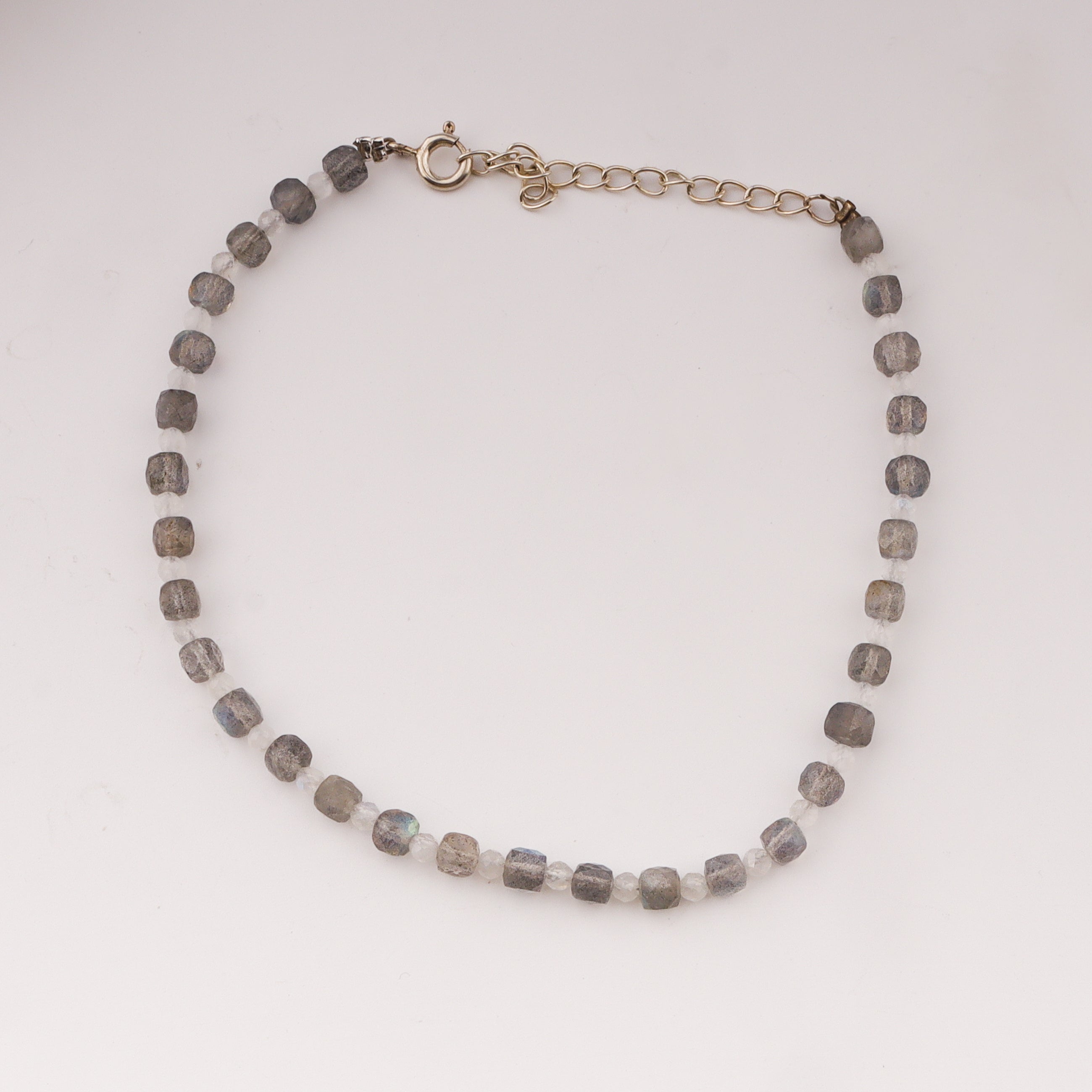 Anklet with Labradorite and Moon Stone