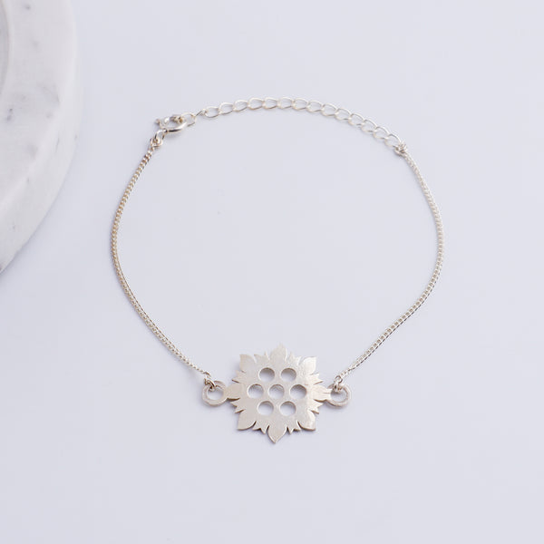 Silver Laser Cut Bracelet