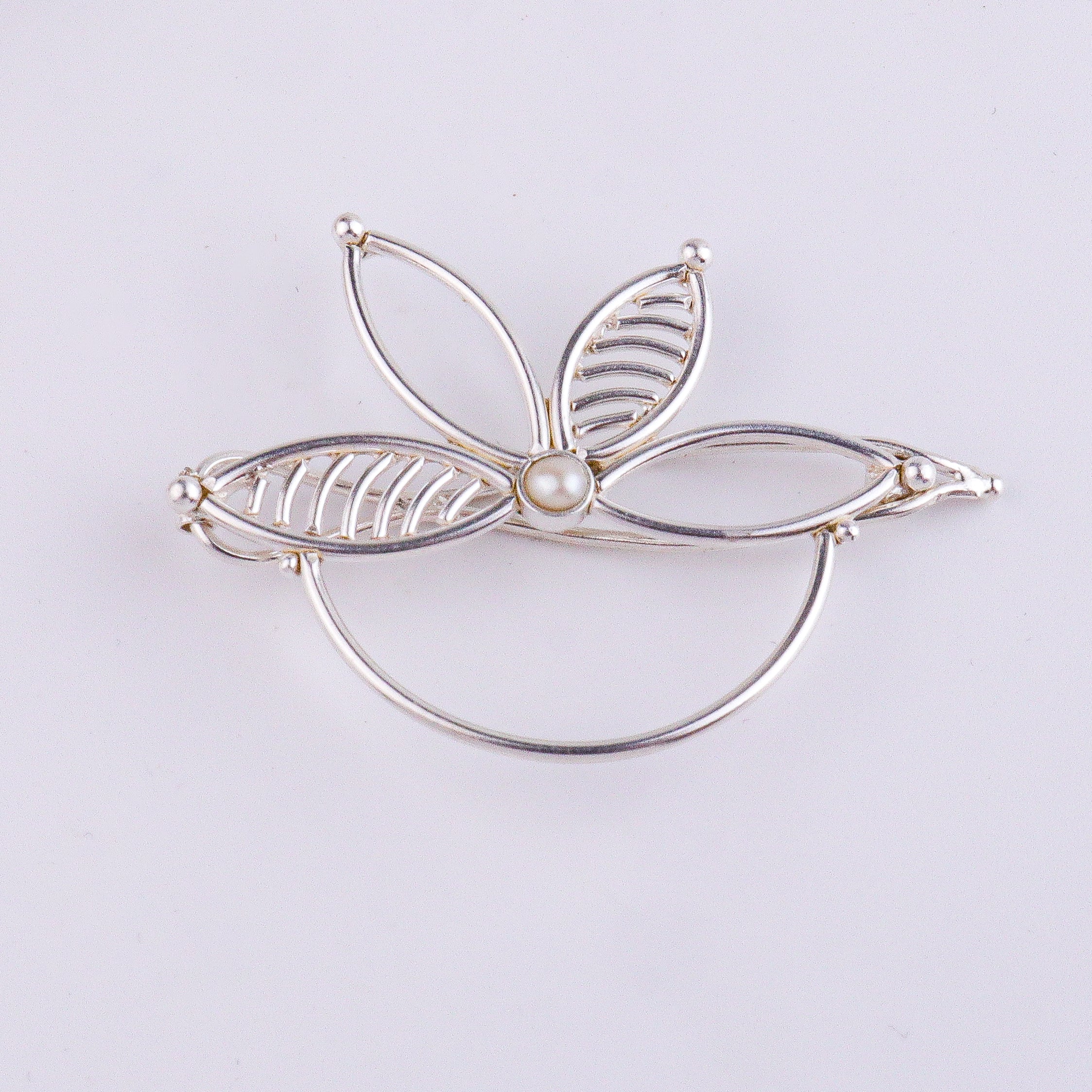 Pearl Flower Hairpin | 92.5 Sterling Silver
