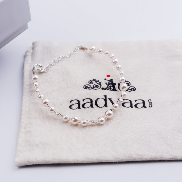 Pearl Wire Wrapped Bracelet
