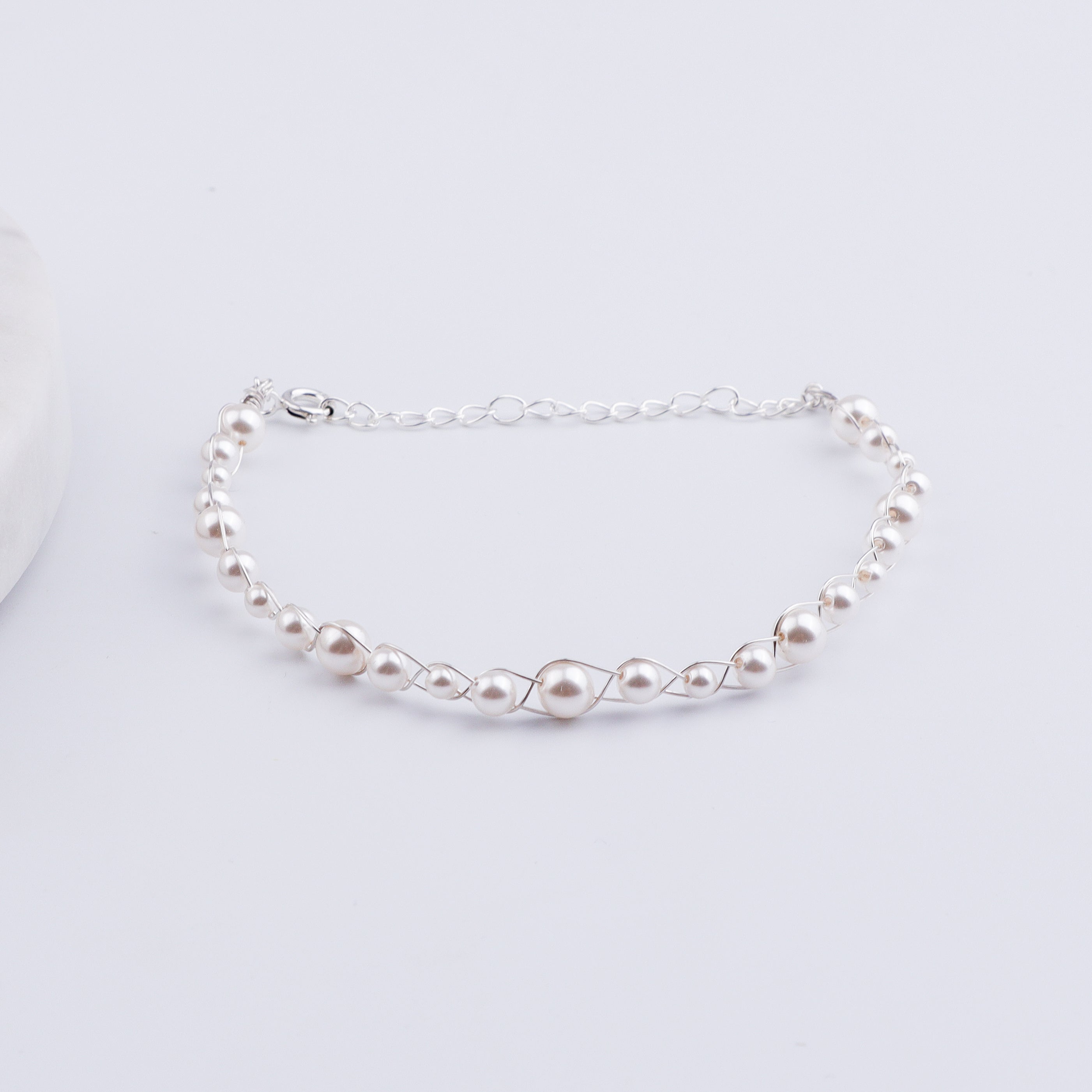 Pearl Wire Wrapped Bracelet