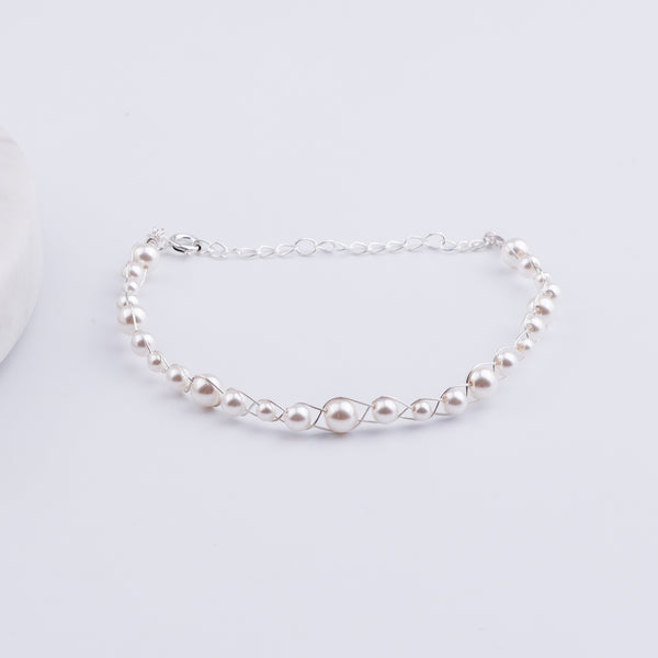 Pearl Wire Wrapped Bracelet