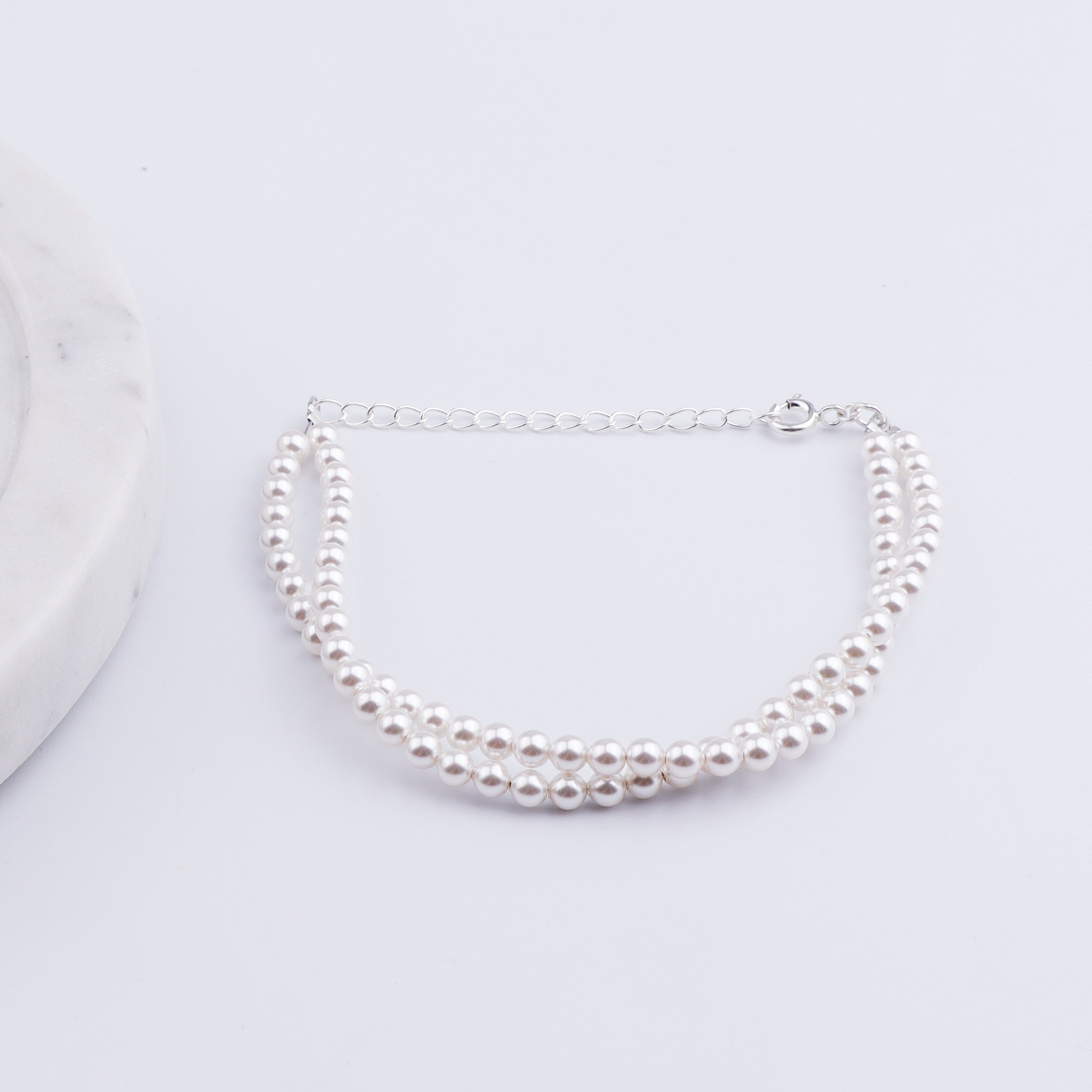 2 Layered Pearl Bracelet