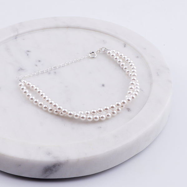 2 Layered Pearl Bracelet