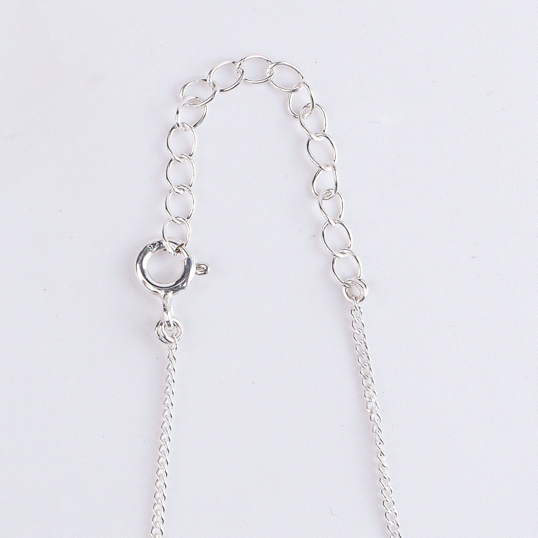 Coral & Black Spinel Silver Chain Mangalsutra (Project Handmade)