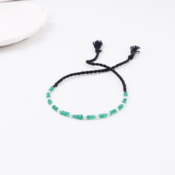 Pearl & Semiprecious Stones Anklets