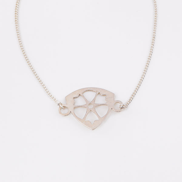 Silver Lazercut Pendant Bracelet