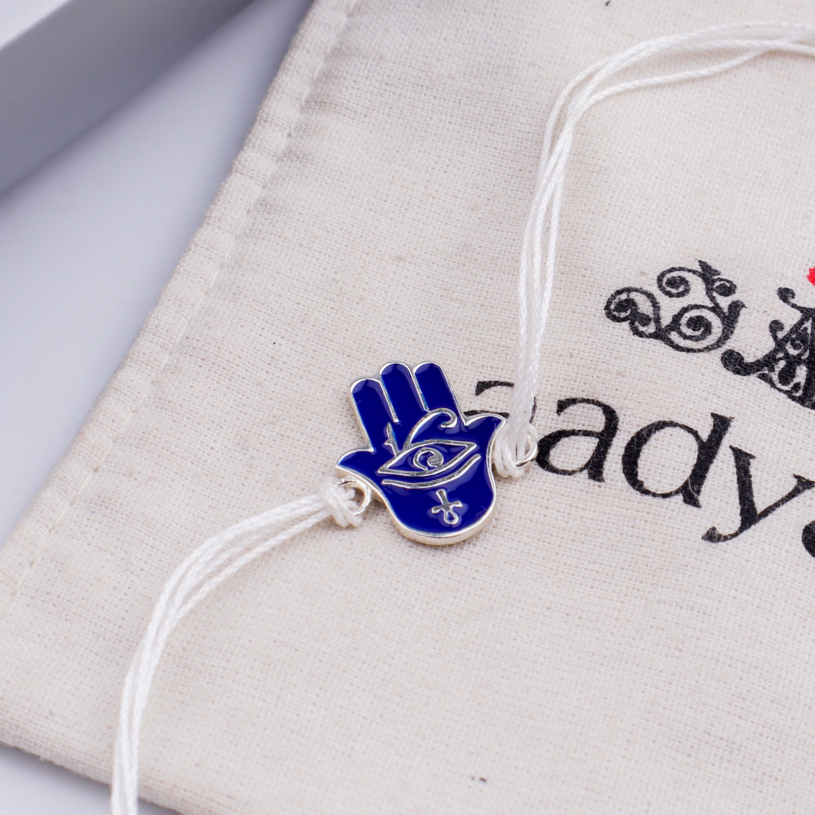 Hamsa Hand Silver Rakhi
