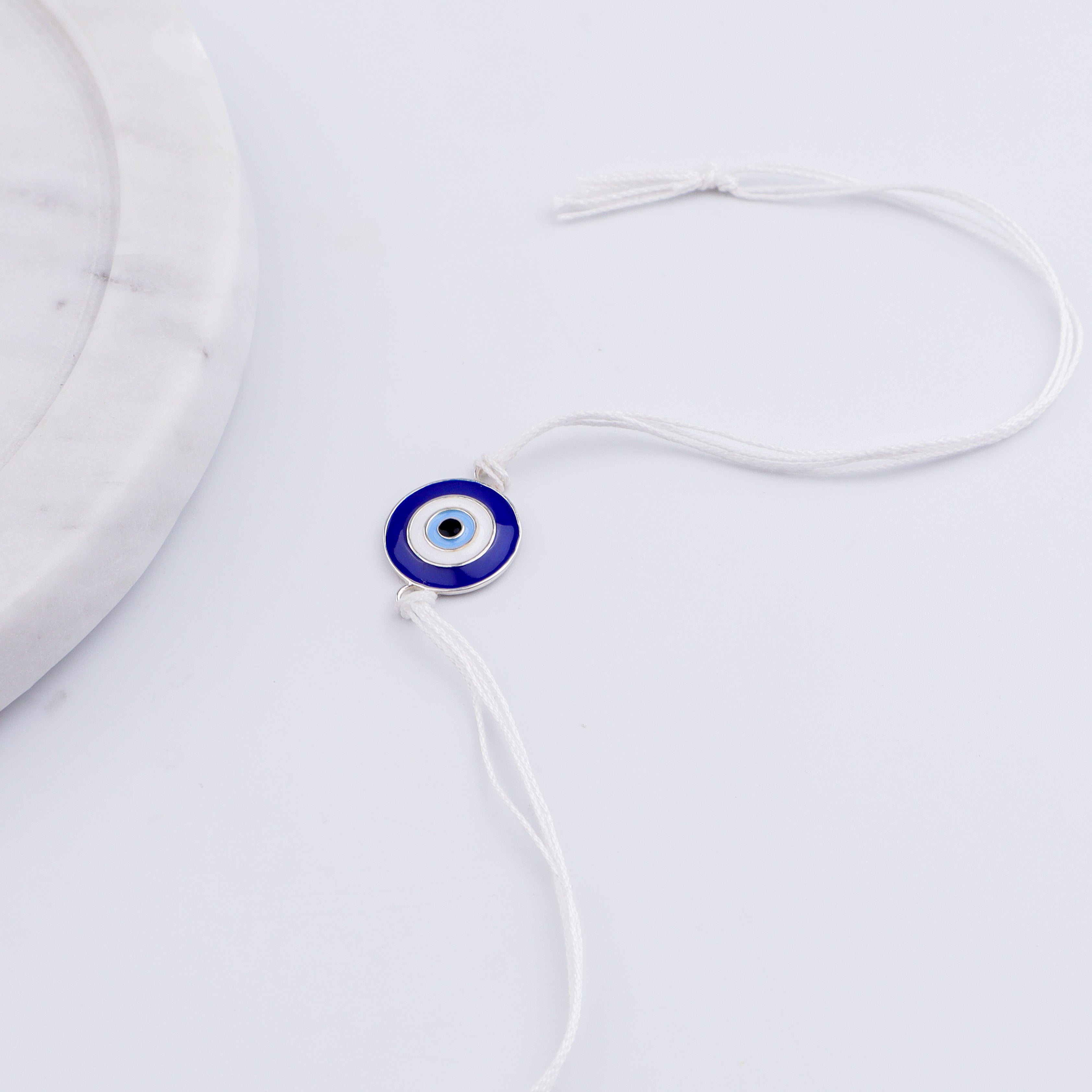 Evil Eye Silver Rakhi