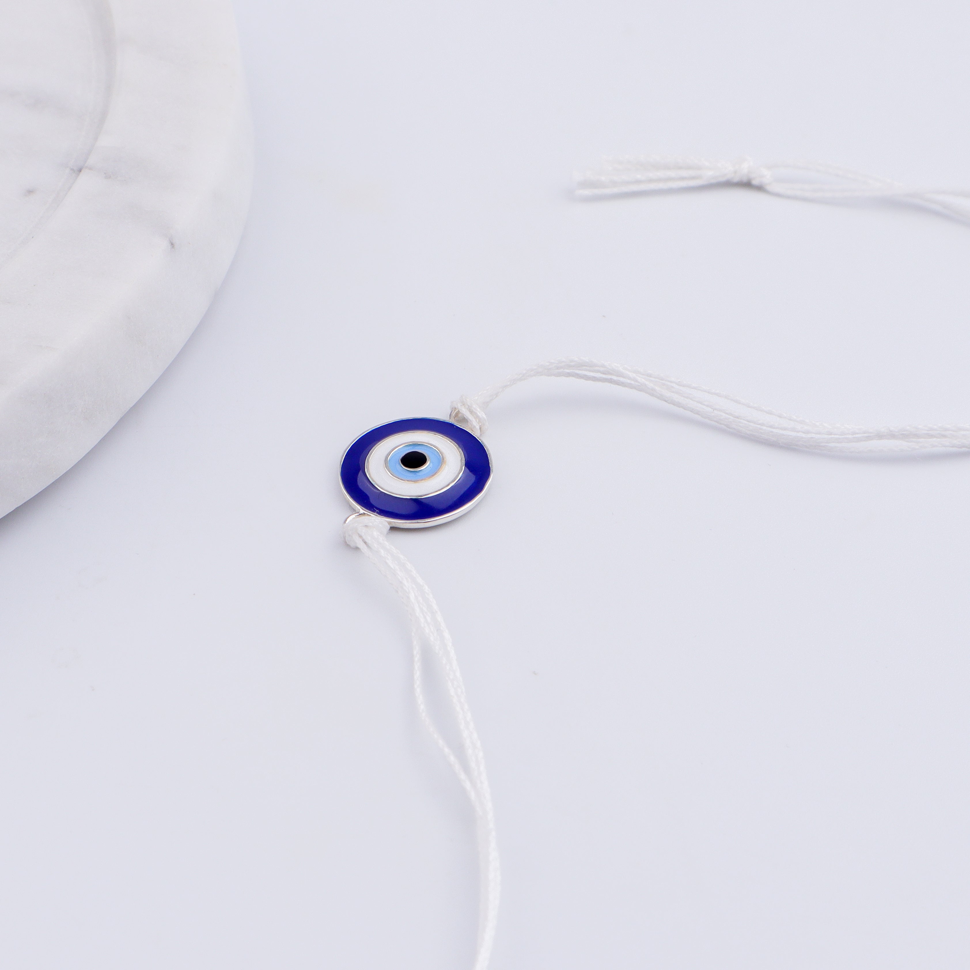 Evil Eye Silver Rakhi