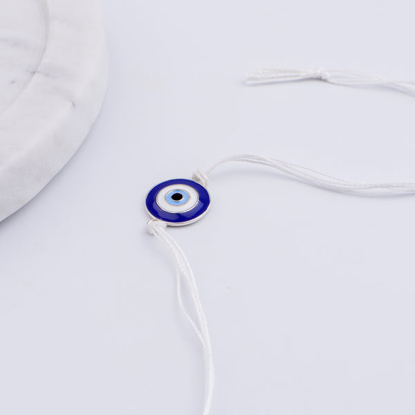 Evil Eye Silver Rakhi