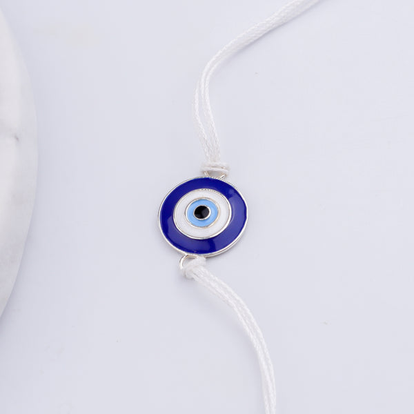 Evil Eye Silver Rakhi