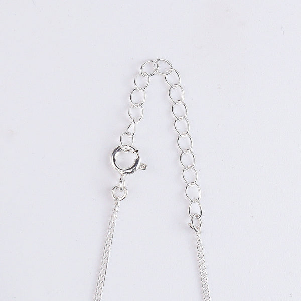 Green Onyx, Pearl, Black Spinel & Rubies Silver Chain Mangalsutra (Project Handmade)