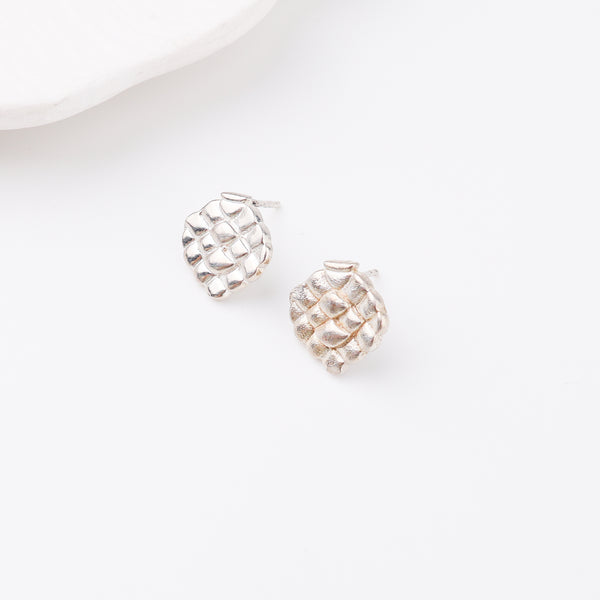 Silver Saaj Motif Earring: अननस (Ananas)