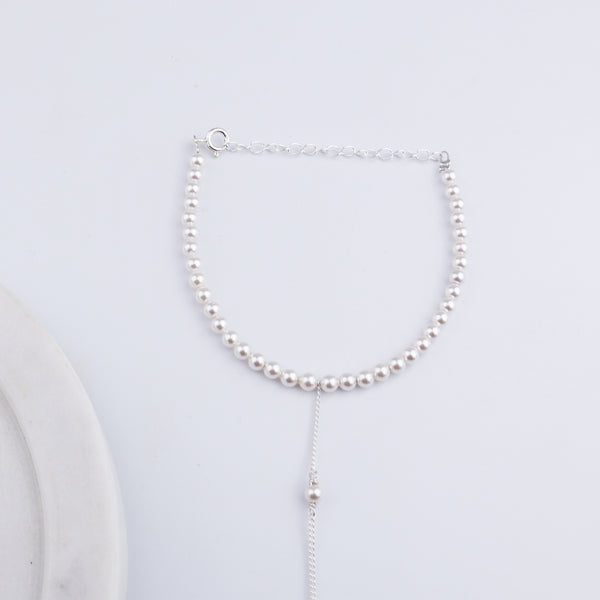 Elegant Pearl Hand Chain Bracelet