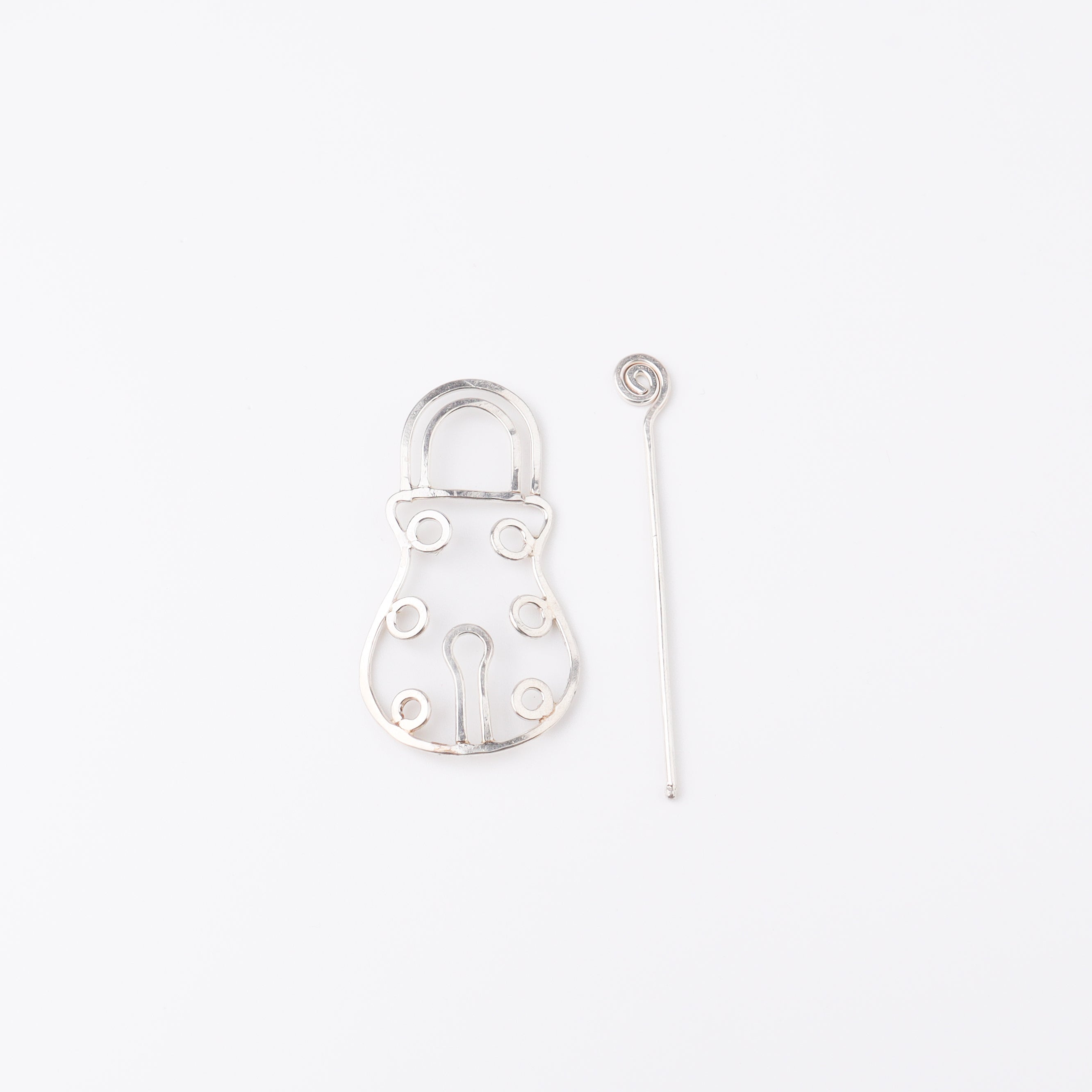 Silver Lock Hairpin