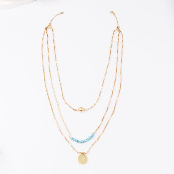 3 in 1 Silver Necklace |  92.5 Silver | 22K Gold Plated