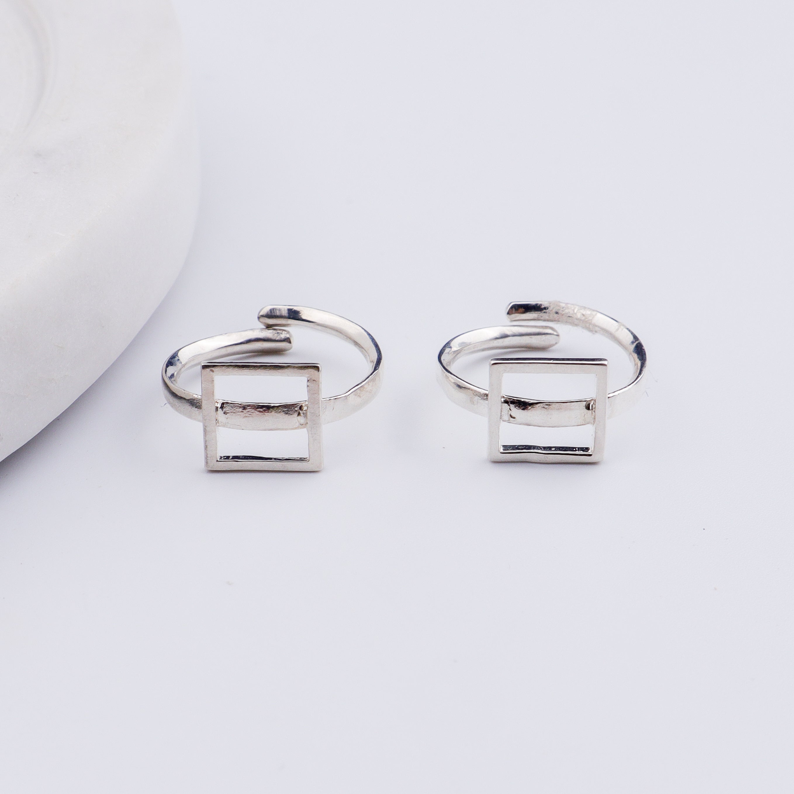 Silver Square Toering