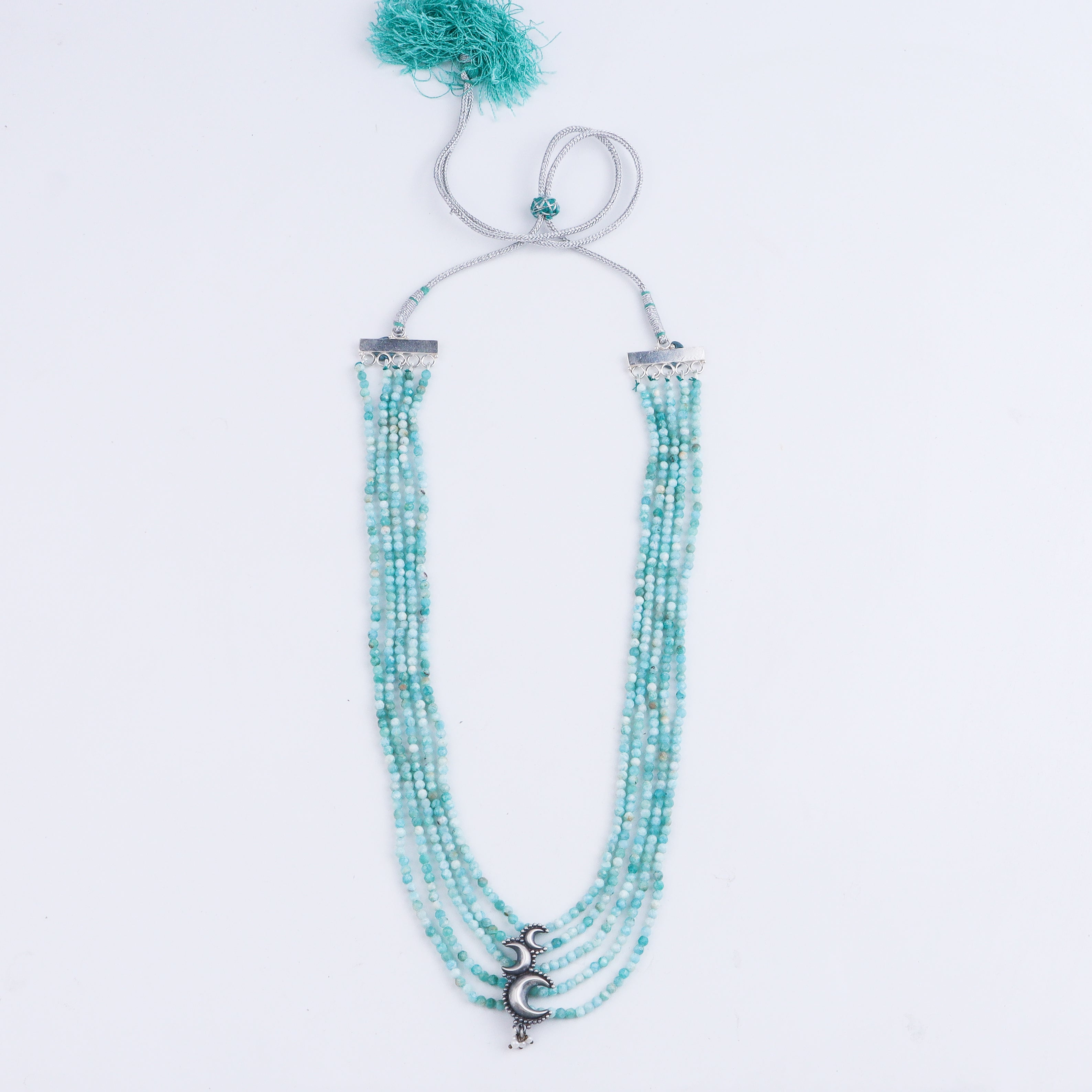 Silver Chandrakor Amazonite Necklace