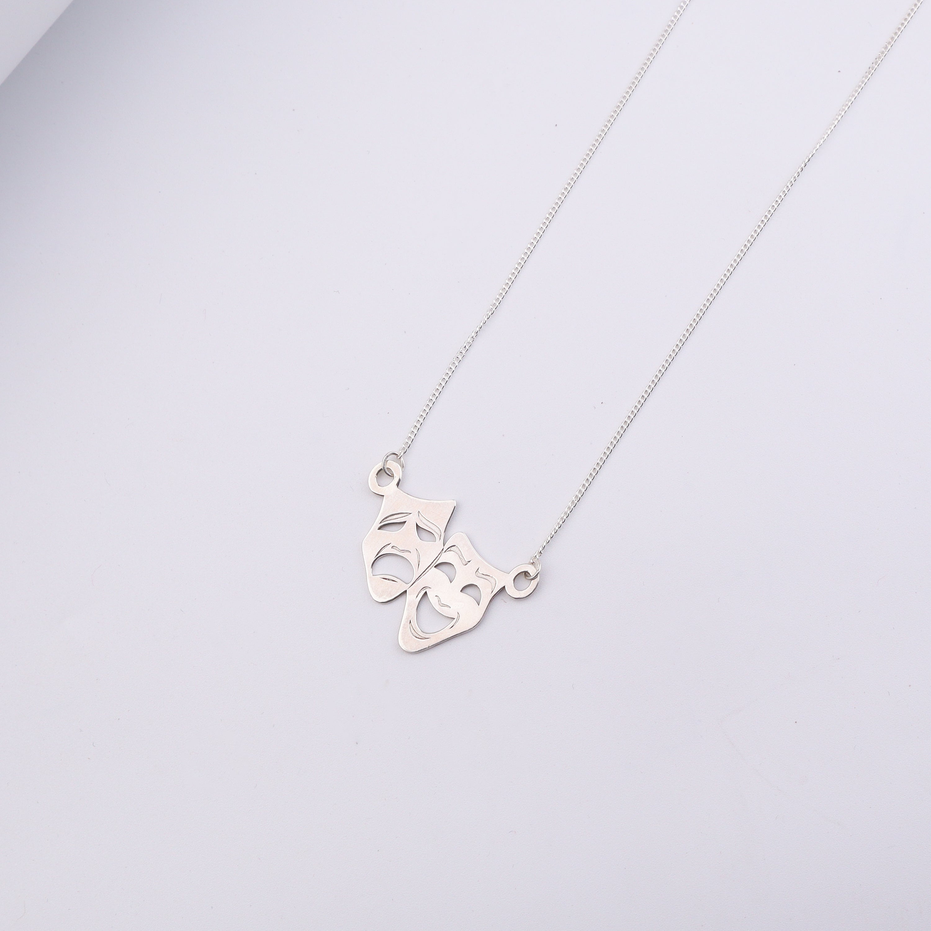 Melpomene and Thalia - Drama Pendant Chain Large