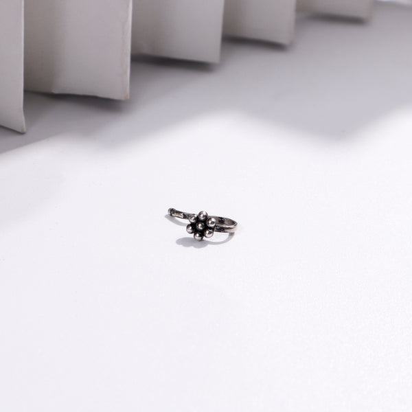 Itihaas Kudi Nose pin - Small (Clip On) | 92.5 Silver