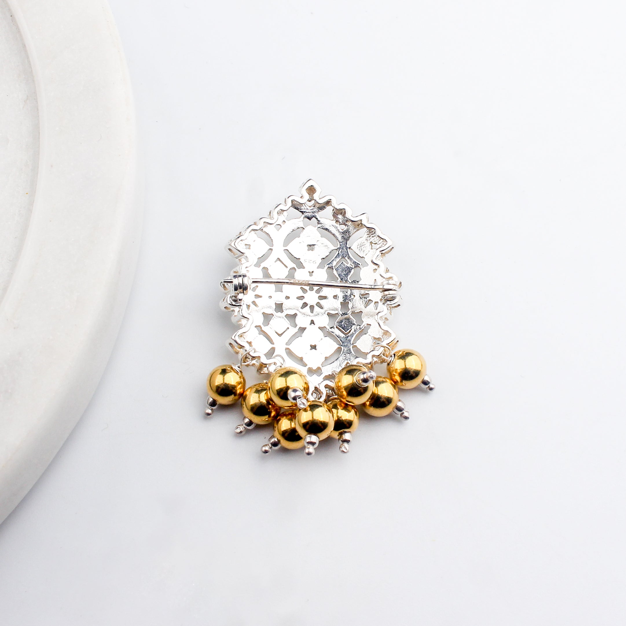 The Kusum Filigree Brooch (Made to Order)