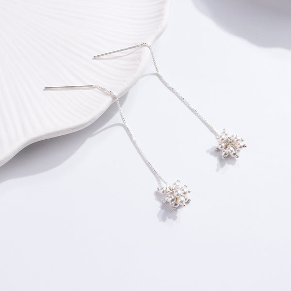 Sui Dhaaga Pearl Bunch Earrings – 92.5 Silver