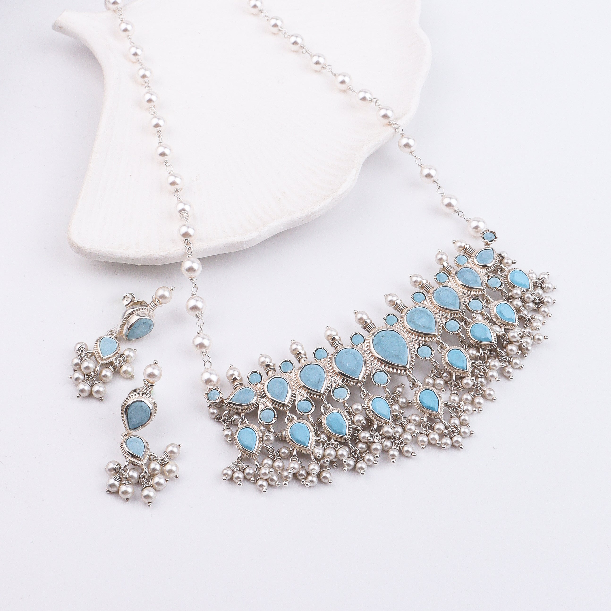 Turquoise Tanmani Set