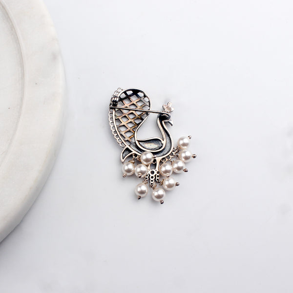 Peacock Brooch
