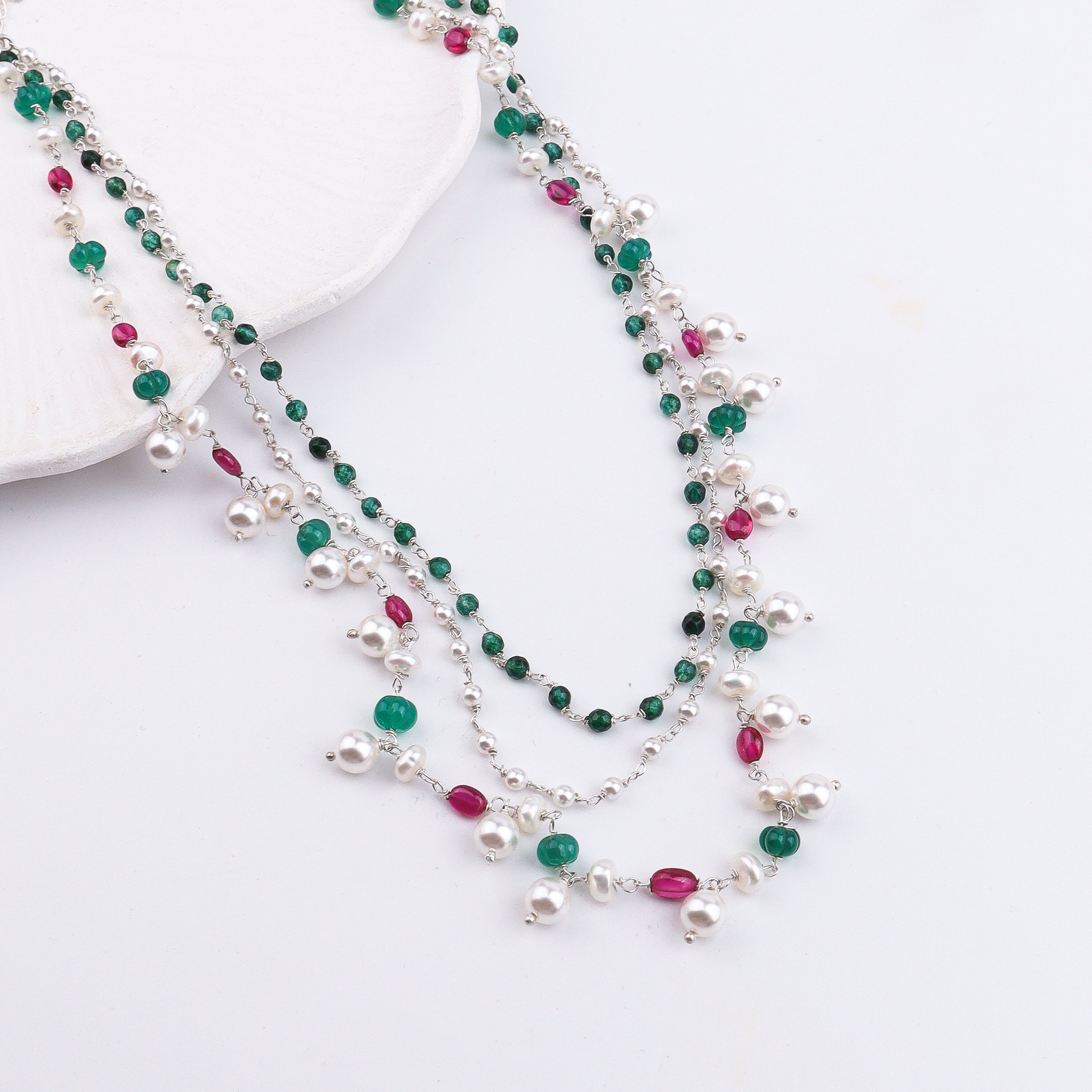 Multi Layered Ganthan Necklace