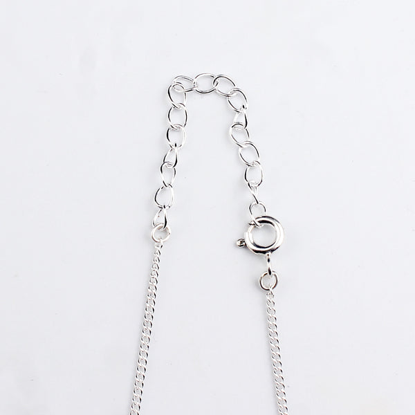 Handmade Silver Mangalsutra : Faceted Black spinel ganthan