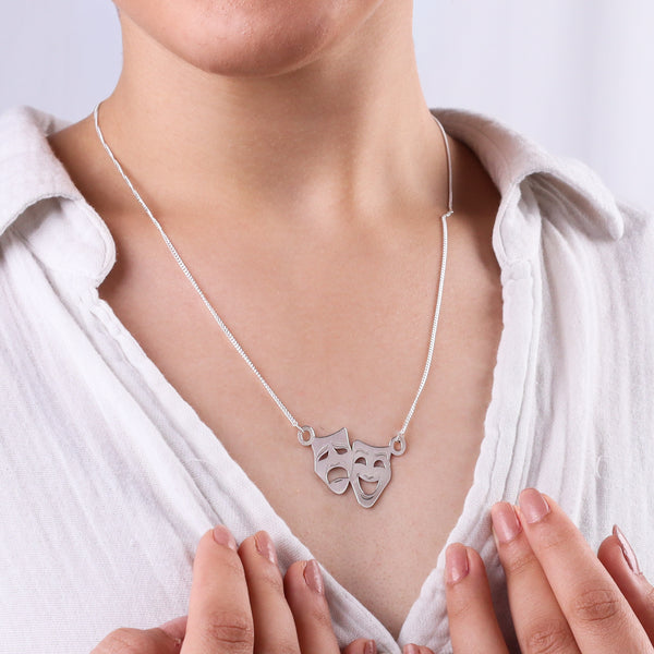Melpomene and Thalia - Drama Pendant Chain Large