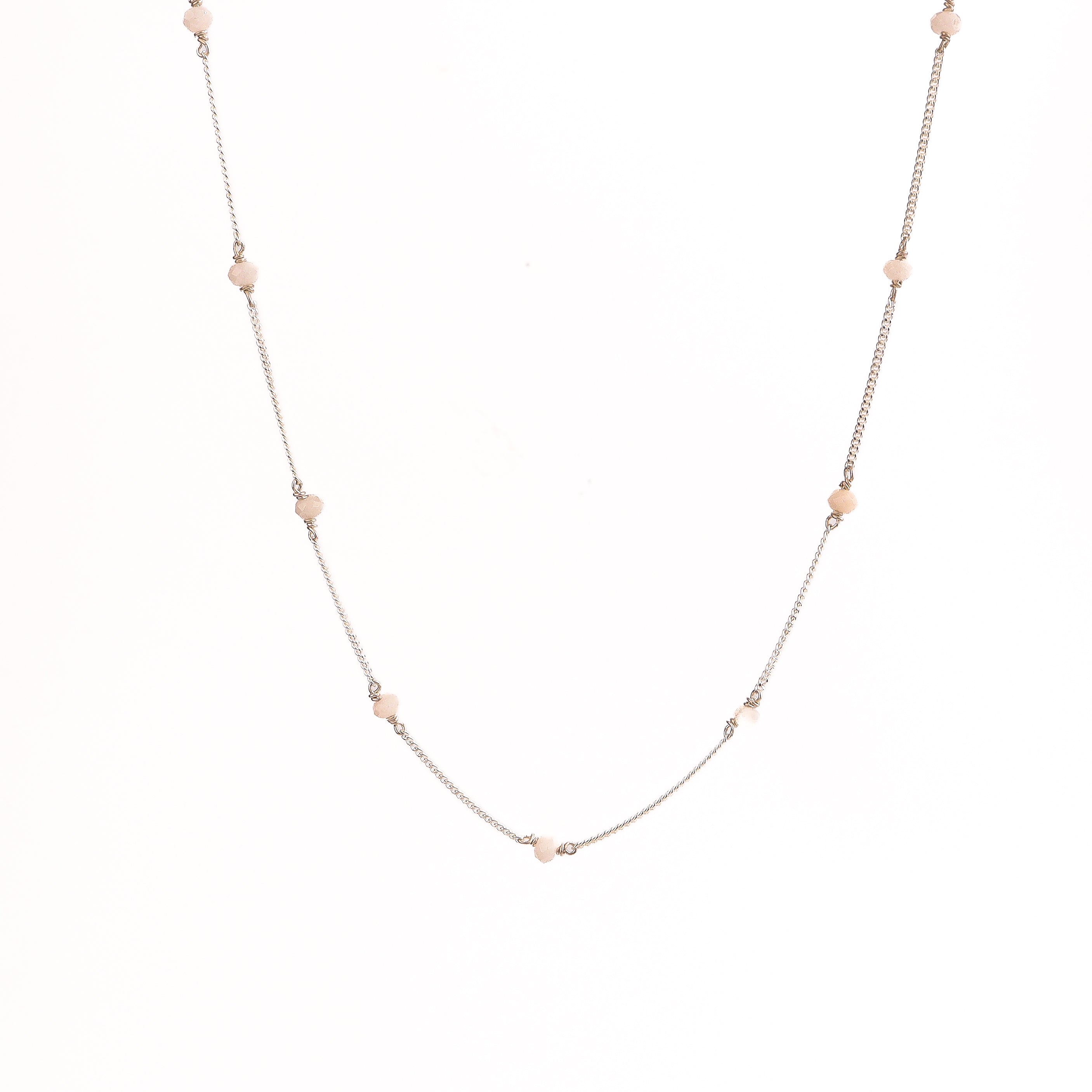 Moon Stone Silver Chain