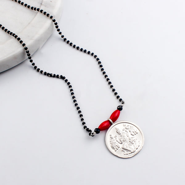 Classic Putali Coral Long Mangalsutra