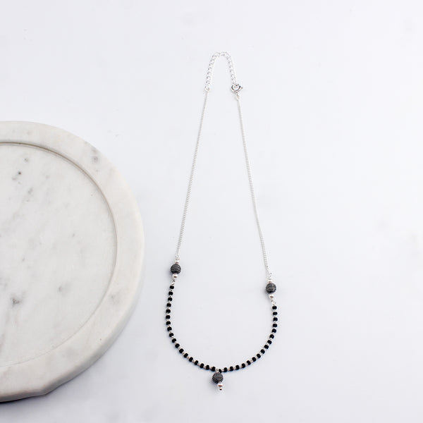 Handmade Silver Bead Mangalsutra