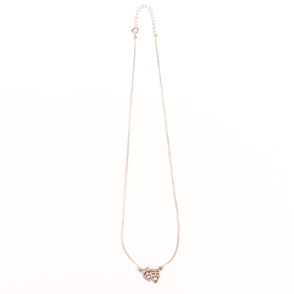 small drama pendant necklace with chain