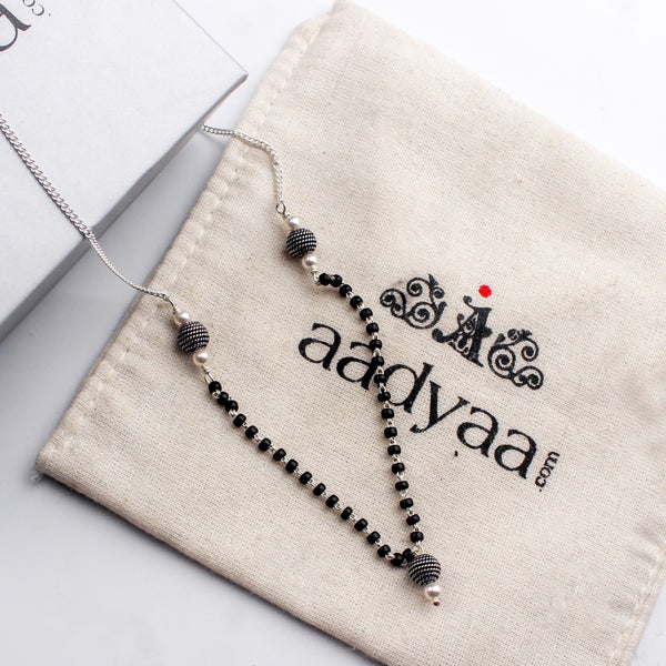 Handmade Silver Bead Mangalsutra