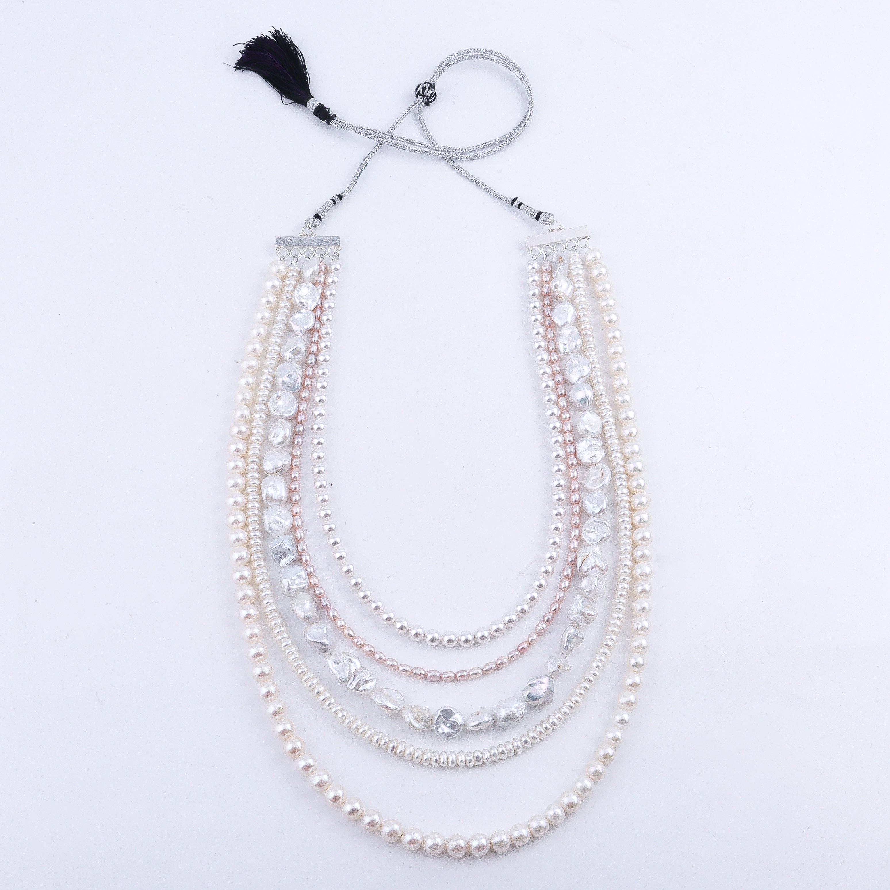 Luxe Necklace - Fresh Water, Boroque and Rice Pearls