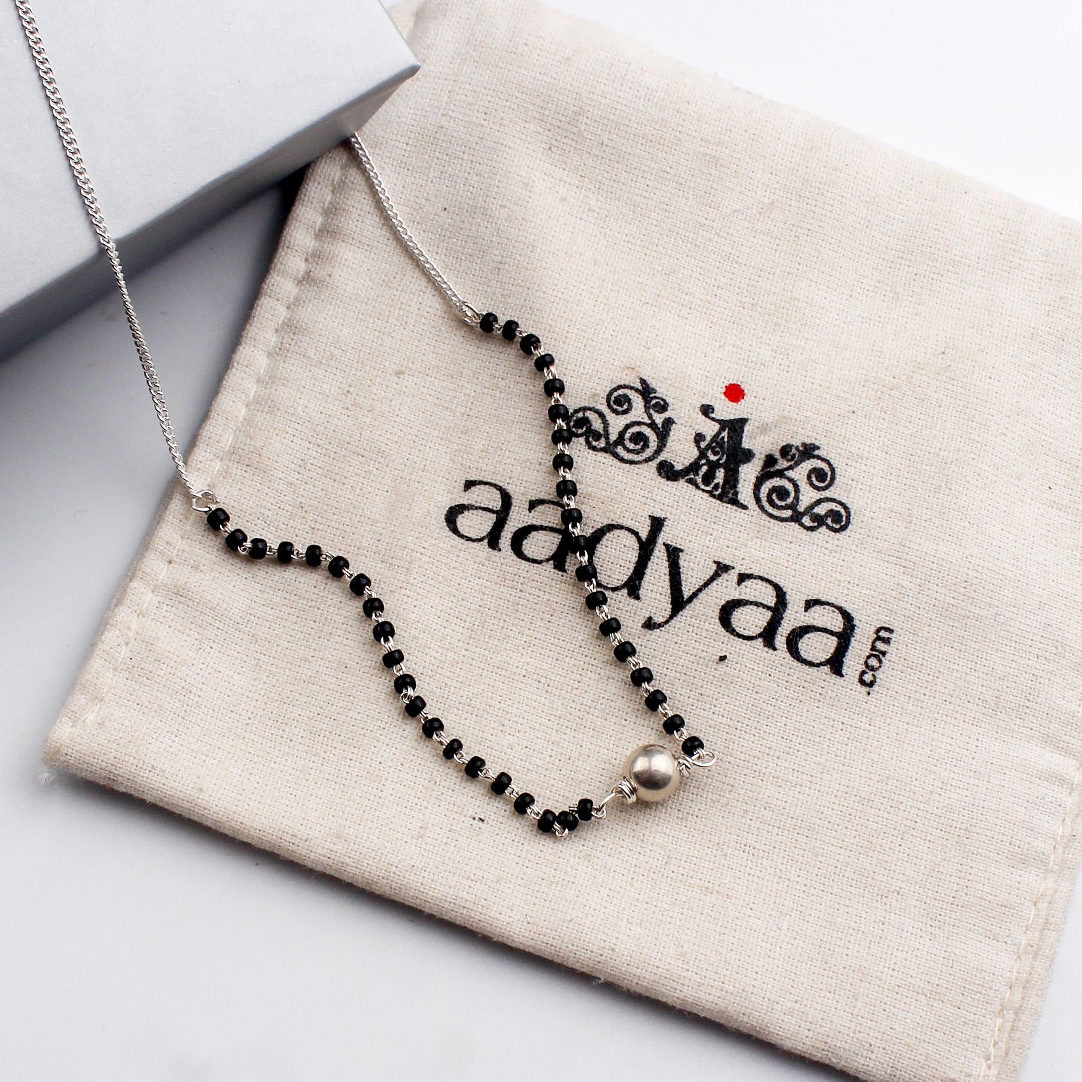 Classic Silver Chain Mangalustra , with Sarmanee