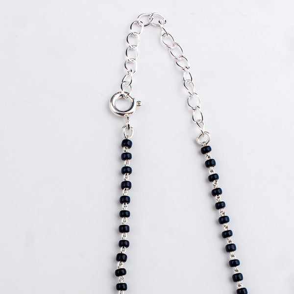 Handmade Silver Mangalsutra : Pearl Ganthan