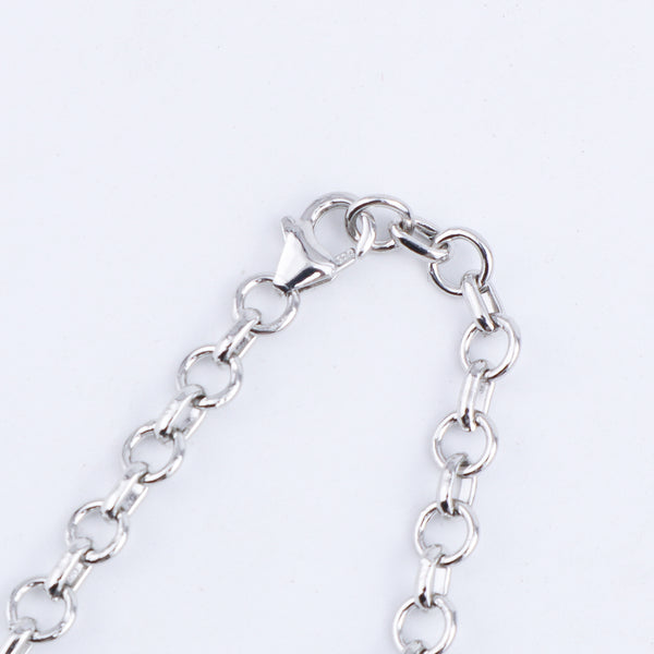 Silver CZ Necklace and Earring Set