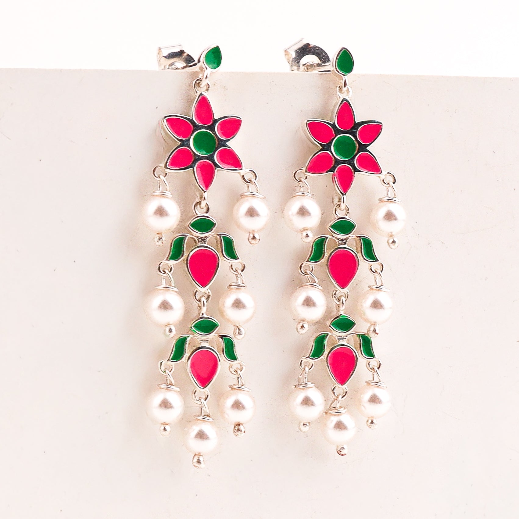 Petal Fall Meena Earring