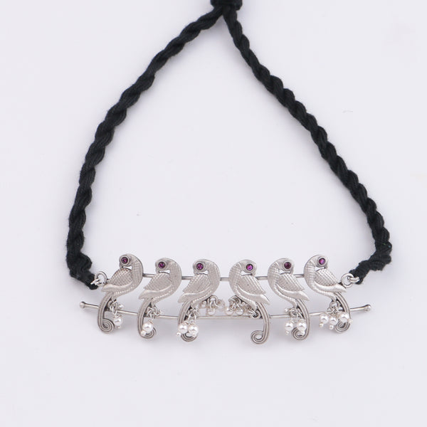 Parrot choker with pearls (Made to Order)