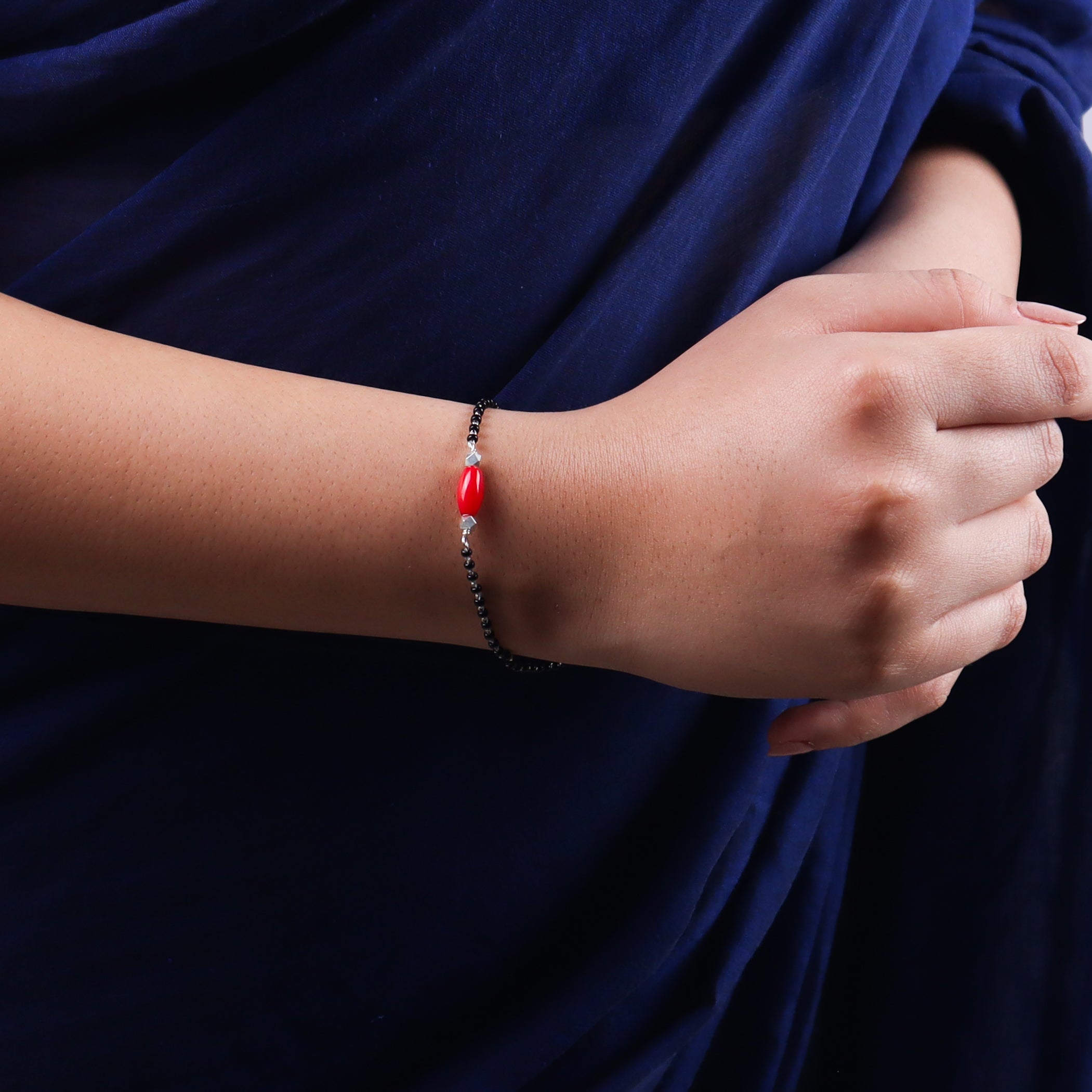 Silver Mangalsutra Bracelet
